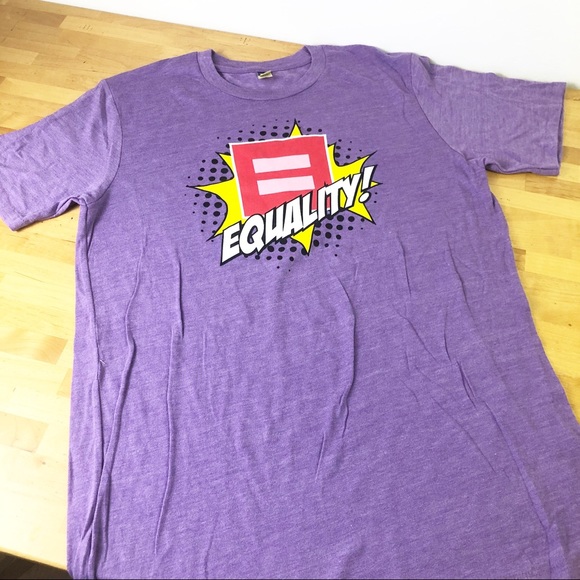 ☀️ EQUALITY = Human Rights Purple T Shirt - Picture 5 of 6